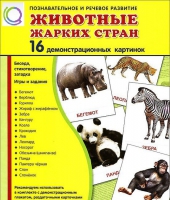 Демонстрационные карточки "Животные жарких стран" - «globural.ru» - Кузнецк