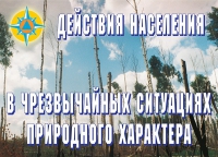 Комплект плакатов "Действия населения в ЧС природного характера" - «globural.ru» - Кузнецк