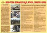 Плакат "Военно-учетные специальности солдат, матросов, сержантов и старшин" - «globural.ru» - Кузнецк