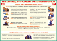 Таблица Порядок действий при внезапной смерти 1000*1400 винил - «globural.ru» - Кузнецк