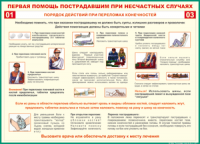 Таблица Порядок действий при переломах конечностей 1000*1400 винил - «globural.ru» - Кузнецк