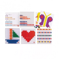 Мозаика Peg Board. Набор с прозрачными досками и картинками - «globural.ru» - Кузнецк