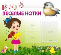 Стенд "Веселые нотки" - «globural.ru» - Кузнецк