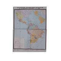 Учебная карта "Образование независимых государств в Латинской Америке" 1030*1420 мм (матовое, 2-стороннее лам.) - «globural.ru» - Кузнецк