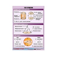 Таблица демонстрационная "Тела вращения" (винил 70х100) - «globural.ru» - Кузнецк