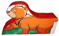 Напольная игрушка "Медвежонок" с шелкографией (ВИК) - «globural.ru» - Кузнецк