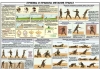 Плакат "Приемы и правила метания гранат" - «globural.ru» - Кузнецк
