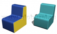 Прямоугольный стул 50*60*60/32см (ВИК) - «globural.ru» - Кузнецк