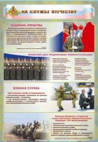 Стенд "На службе Отечеству" (вариант 1) - «globural.ru» - Кузнецк