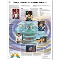 Плакат "Наркотическая зависимость", ламинированный, 50*67 см - «globural.ru» - Кузнецк