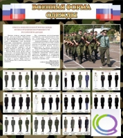 Стенд "Военная форма одежды (флаг РФ)" - «globural.ru» - Кузнецк