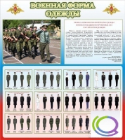 Стенд "Военная форма одежды (герб РФ)" - «globural.ru» - Кузнецк