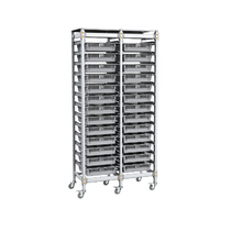 Стеллаж мобильный 2-х секционный для учебных наборов и цифровых лабораторных комплексов SenseDisc - «globural.ru» - Кузнецк