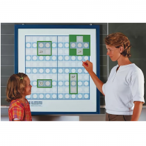 Магнитный плакат "Сотенный квадрат". (Серия "От 1 до 100") с методическими рекомендациями - «globural.ru» - Кузнецк