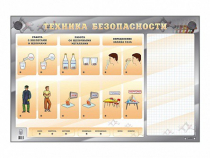 Электрифицированный стенд "Техника безопасности" с маркерными полями - «globural.ru» - Кузнецк
