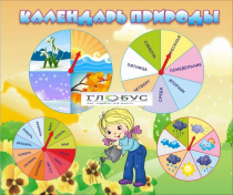 Стенд "Календарь природы" (вариант 1) - «globural.ru» - Кузнецк