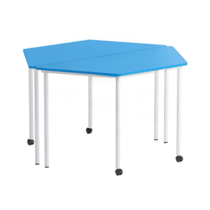 Комплект столов - трапеция (нерегулируемый) на 2 -х колесах - «globural.ru» - Кузнецк