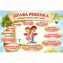 Стенд "Права ребенка" 1,5х1,0 - «globural.ru» - Кузнецк