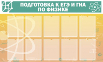 Стенд "Подготовка к ЕГЭ и ОГЭ по физике вариант 2 (10 карманов)" - «globural.ru» - Кузнецк