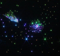 Фиброоптический ковер “Млечный путь” настенный 450 точек 150х150 - «globural.ru» - Кузнецк