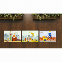 Комплект настенных панелей «Стройка» - «globural.ru» - Кузнецк