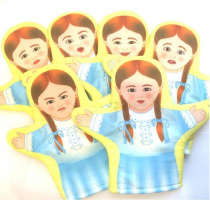 Набор кукол - рукавичек  "Эмоции. Девочки" - «globural.ru» - Кузнецк