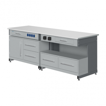 Стол лабораторный демонстрационный с электрическими розетками, автоматами аварийного отключения тока - «globural.ru» - Кузнецк